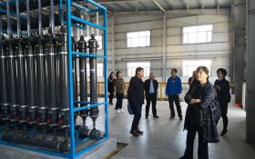 自治区排污权交易管理中心排污许可调研组赴乌兰察布市部分水处理行业企业进行调研