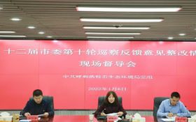 市委巡察督导组对市生态环境局巡察反馈意见整改情况进行督导